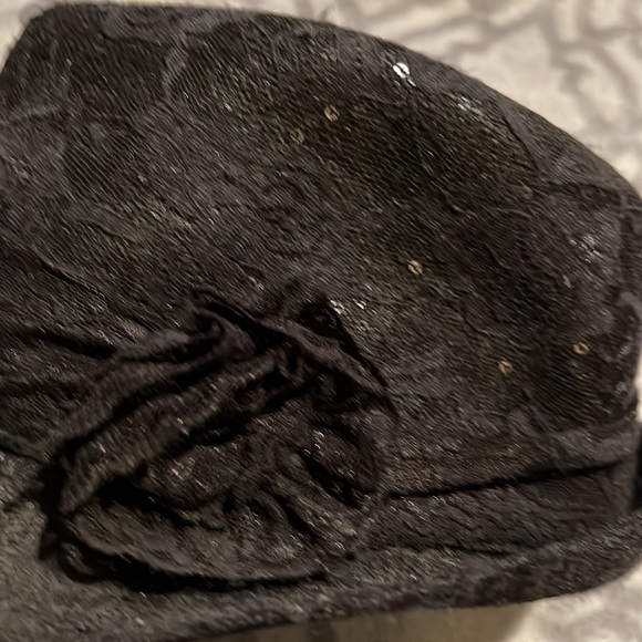 BKE black sequin and lace fedora hat like nwot! One size!! - Picture 2 of 6